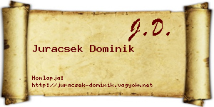 Juracsek Dominik névjegykártya